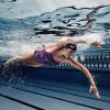 imageSpeedo Womens Swimsuit One Piece Endurance Lite Cross Power Back Printed AdultDiscontinuedBlueGreen