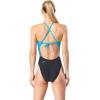 imageSpeedo Womens Swimsuit One Piece Endurance Lite Hero Back Turnz SolidDiscontinuedTeal