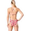 imageSpeedo Womens Swimsuit One Piece Endurance Turnz Tie Back PrintedDiscontinuedDeep Coral