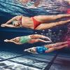 imageSpeedo Womens Swimsuit One Piece Endurance Turnz Tie Back PrintedDiscontinuedDeep Coral