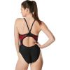 imageSpeedo Womens Swimsuit One Piece Powerflex Flyback Solid Adult Team ColorsBlackMaroon