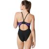 imageSpeedo Womens Swimsuit One Piece Powerflex Flyback Solid Adult Team ColorsBlackPurple