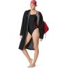 imageSpeedo Womens Swimsuit One Piece Powerflex Flyback Solid Adult Team ColorsBlackRed