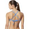 imageSpeedo Womens Swimsuit Top Bikini Endurance Lite Tie Back PrintBlue Dot