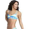 imageSpeedo Womens Swimsuit Top Bikini Endurance Lite Tie Back PrintMulti Pastel