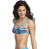 imageSpeedo Womens Swimsuit Top Bikini Endurance Lite Tie Back PrintNew BluePink