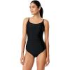 imageSWIMWEARSpeedo Womens Ombre Shirred One Piece SwimsuitSpeedo Black