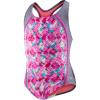 imageSpeedo Girls Swimsuit One Piece Thick Strap Racer Back PrintedDiscontinuedBright Pink