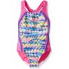 imageSpeedo Girls Swimsuit One Piece Thick Strap Racer Back PrintedDiscontinuedPink