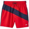 imageSpeedo Mens 75quot Volley Swim Trunks Colorblock Red