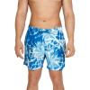 imageSpeedo Mens Swim Trunk Short Length Redondo Comfort Liner PrintTides Palace Blue