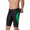 imageSpeedo Mens Swimsuit Jammer Powerflex Eco Revolve Splice Team ColorsBlackGreen