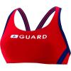 imageSpeedo Womens Guard Sport Bra Swimsuit TopUs Red