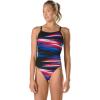 imageSpeedo Womens Swimsuit One Piece Endurance Flyback Printed Adult Team ColorsDiscontinuedHavoc RedWhiteBlue