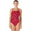 imageSpeedo Womens Swimsuit One Piece Endurance Free Back Printed Adult Team ColorsDiscontinuedAngles Speedo Red