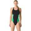 imageSpeedo Womens Swimsuit One Piece Endurance Super Pro Block Adult Team ColorsBlackGreen
