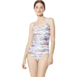 imageSWIMWEARSpeedo Womens Ombre Shirred One Piece SwimsuitBlue Smoke