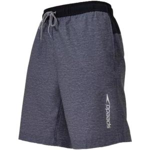 imageSpeedo Mens 9quot Marina Long Volley Swim Trunks Heathered Gray