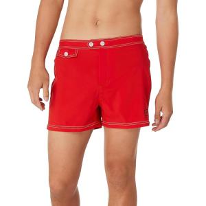 imageSpeedo Mens Swim Trunk Short Length Beachsider SolidHigh Risk Red