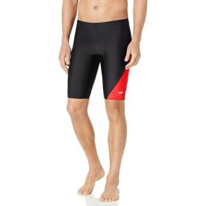 imageSpeedo Mens Swimsuit Jammer Powerflex Eco Revolve Splice Team ColorsDiscontinuedSpeedo Red