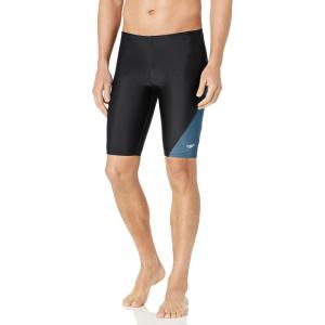 imageSpeedo Mens Swimsuit Jammer Powerflex Eco Revolve Splice Team ColorsSpeedo Black