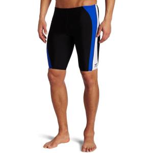 imageSpeedo Mens Xtra Life Lycra Cyber Swirl Brief SwimsuitBlackBlue