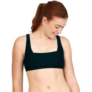 imageSpeedo Womens Swimsuit Bikini Top Adjustable Square NeckSolid Speedo Black