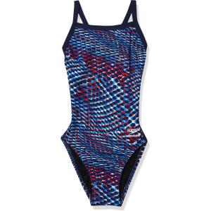 imageSpeedo Womens Swimsuit One Piece Endurance Flyback Printed Adult Team ColorsDiscontinuedSprinter RedWhiteBlue