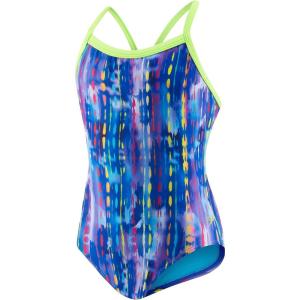 imageSpeedo Womens Swimsuit One Piece Prolt Propel Back PrintedDiscontinuedBright Purple