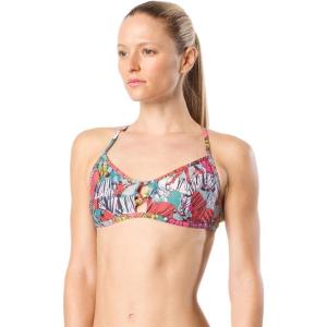 imageSpeedo Womens Swimsuit Top Bikini Endurance Lite Tie Back PrintTeal