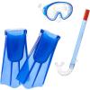imageSpeedo Aqua Quest Swim Mask Snorkel ampamp Fins SetBlue Ocean