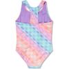 imageSpeedo Girls Swimsuit One Piece Closed RacerbackOmbre Check