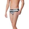 imageSpeedo Mens Swimsuit Brief Endurance Printed Team ColorsContort Speedo BlackWhite