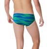 imageSpeedo Mens Swimsuit Brief Endurance Printed Team ColorsContort Speedo BlueGreen