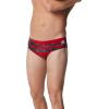imageSpeedo Mens Swimsuit Brief Endurance Printed Team ColorsContort Speedo Red