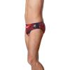 imageSpeedo Mens Swimsuit Brief Endurance Printed Team ColorsFusion RedWhiteBlue