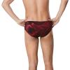 imageSpeedo Mens Swimsuit Brief Endurance Printed Team ColorsFusion Speedo Maroon
