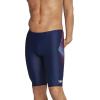 imageSpeedo Mens Swimsuit Jammer PowerFlex Printed Team ColorsCoded RedWhiteBlue