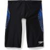 imageSpeedo Mens Swimsuit Jammer PowerFlex Printed Team ColorsCoded Speedo Blue