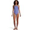 imageSpeedo Womens Swimsuit One Piece Endurance Turnz Tie Back Printed  Manufacturer DiscontinuedHigh Neck Baja Blue