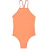 imageSpeedo Womens Swimsuit One Piece Endurance Turnz Tie Back Printed  Manufacturer DiscontinuedHigh Neck Fusion Coral