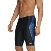 imageSpeedo Mens Swimsuit Jammer PowerFlex Printed Team ColorsCoded Speedo Blue