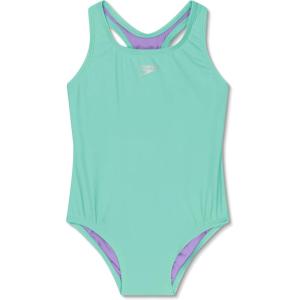 imageSpeedo Girls Swimsuit One Piece Closed RacerbackArctic Glass