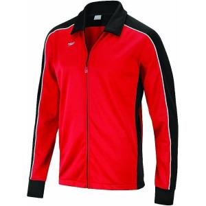 imageSpeedo Mens Jacket Full Zip Collard Streamline Team Warm UpBlackRed