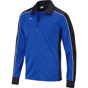 imageSpeedo Mens Jacket Full Zip Collard Streamline Team Warm UpBlackSapphire