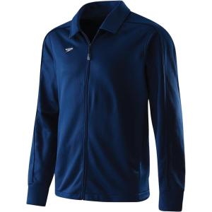 imageSpeedo Mens Jacket Full Zip Collard Streamline Team Warm UpNavy