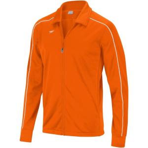 imageSpeedo Mens Jacket Full Zip Collard Streamline Team Warm UpSpeedo Orange