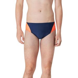 imageSpeedo Mens Standard Swimsuit Brief Eco Prolt Solid AdultSplice Team NavyRed