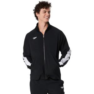 imageSpeedo Mens Standard Tech Team Warm Up SuitEdge Speedo Black Jacket