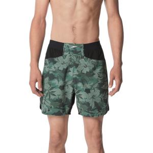 imageSpeedo Mens Swim Trunk Short Length Fitness TrainingTropical Douglas Fir